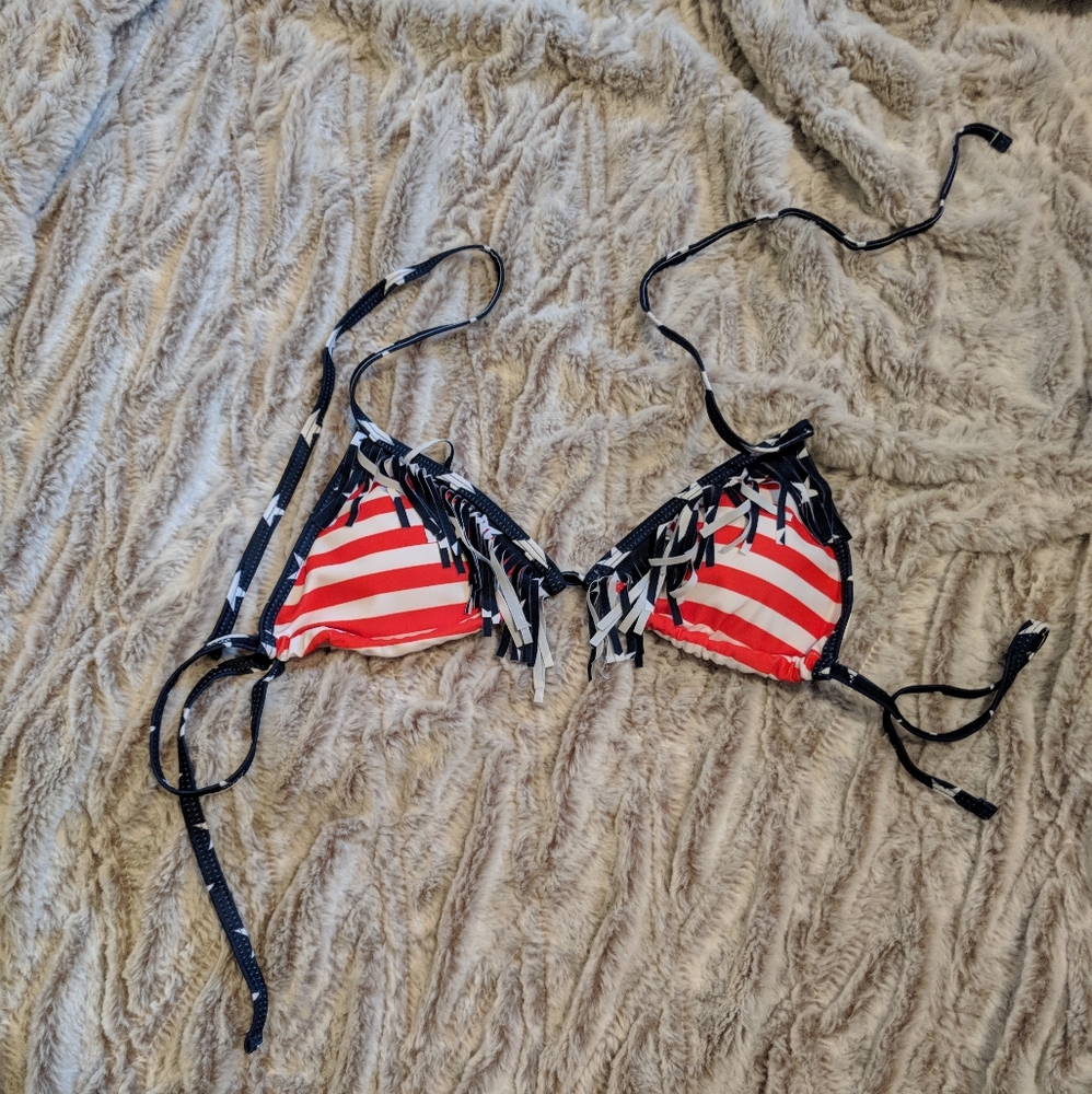 American flag bikini top